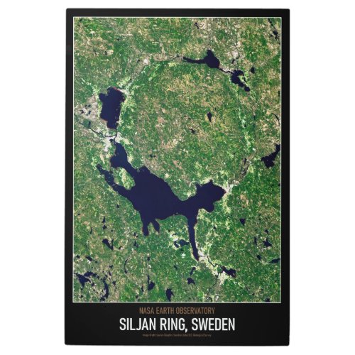 High Resolution Astronomy Siljan Ring Sweden Metal Print