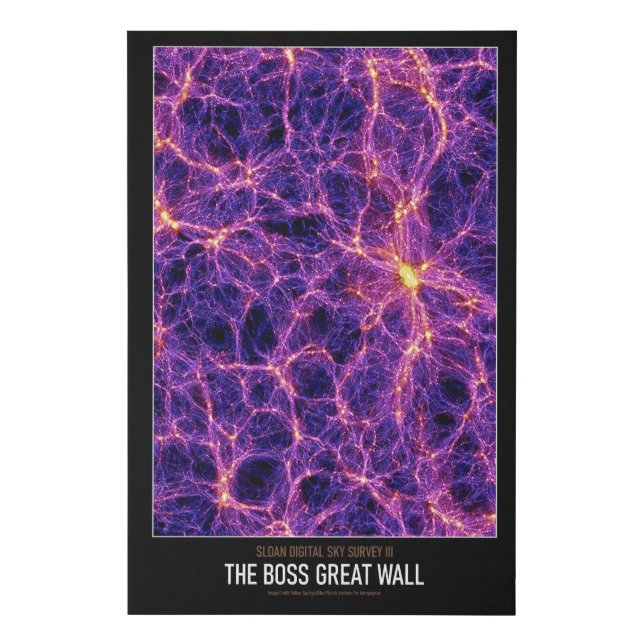 High Resolution Astronomy The BOSS Great Wall Faux Canvas Print (Front)