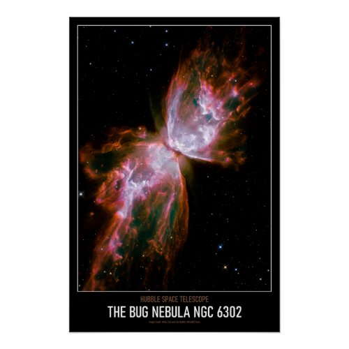 High Resolution Astronomy The Bug Nebula NGC 6302 Poster