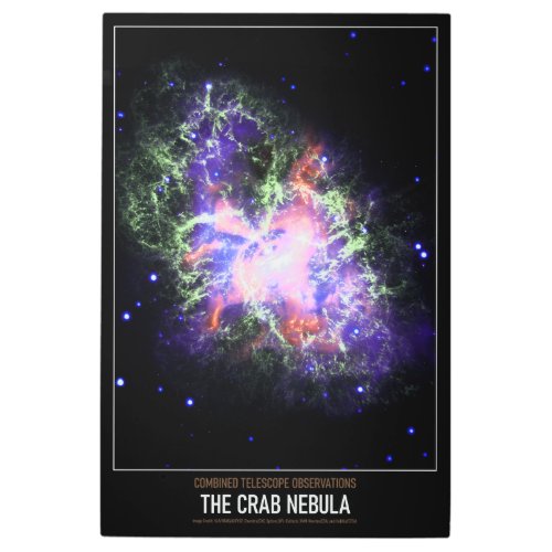 High Resolution Astronomy The Crab Nebula Metal Print