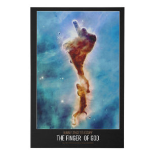 High Resolution Astronomy The Finger of God Faux Canvas Print