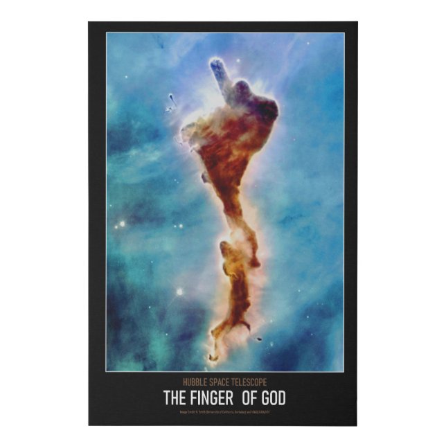 High Resolution Astronomy The Finger of God Faux Canvas Print (Front)