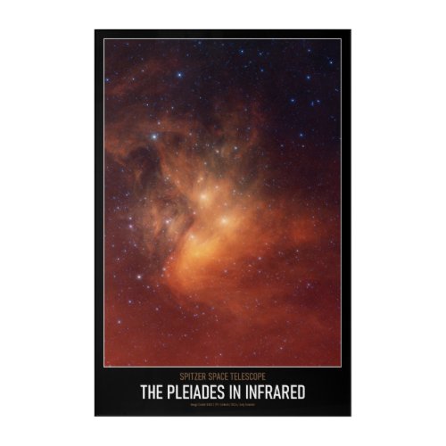 High Resolution Astronomy The Pleiades in Infrared Acrylic Print