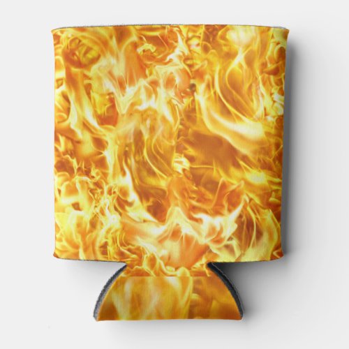 High_resolution blaze fire seamless texture can cooler