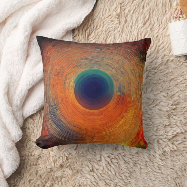 High Resolution Generative Modern Art Lemonde  Throw Pillow (Blanket)
