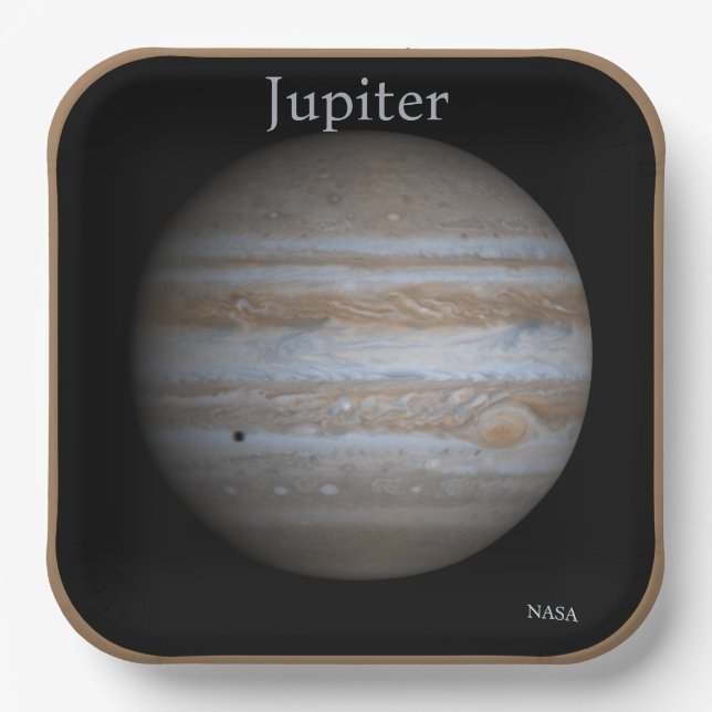 High Resolution Globe of Jupiter Paper Plates (Front)