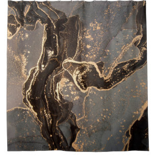 High resolution. Luxury abstract fluid art paintin Shower Curtain