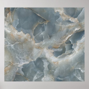 High-resolution marble texture, natural stone. poster