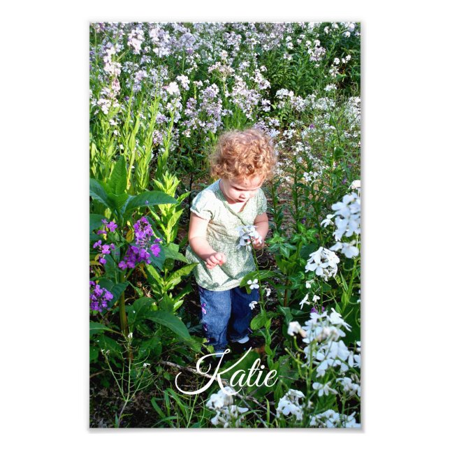 High Resolution Personalize Name Enlargement Photo Print (Front)