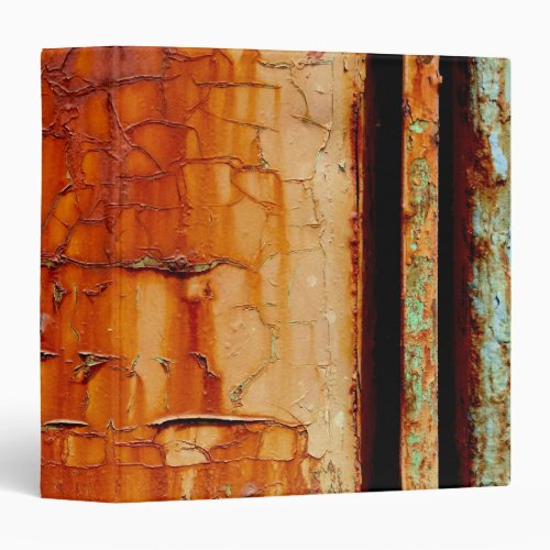 High_Resolution Photo of a Crumbling Rusty Metal 3 Ring Binder