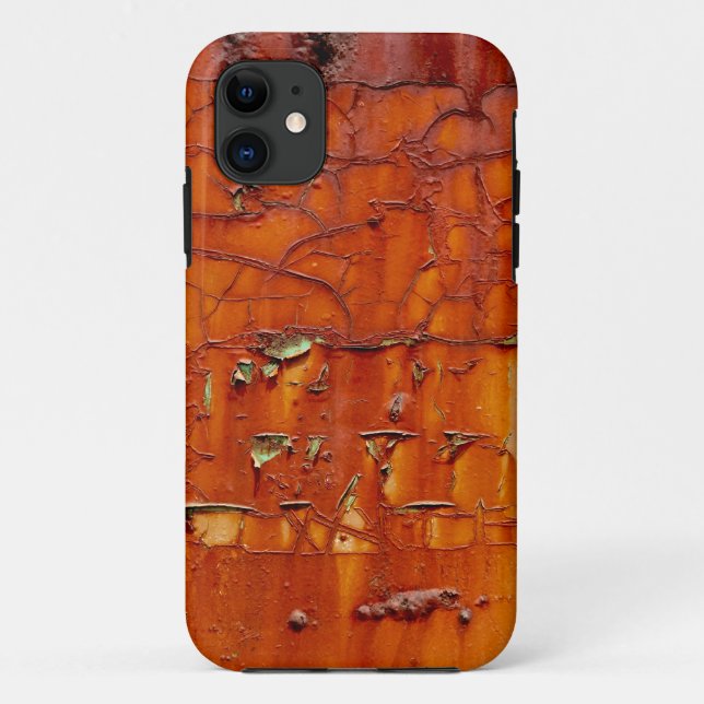 High-Resolution Photo of a Crumbling Rusty Metal Case-Mate iPhone Case (Back)