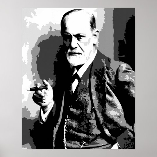 High resolution Sigmund Freud vector art Poster | Zazzle.com