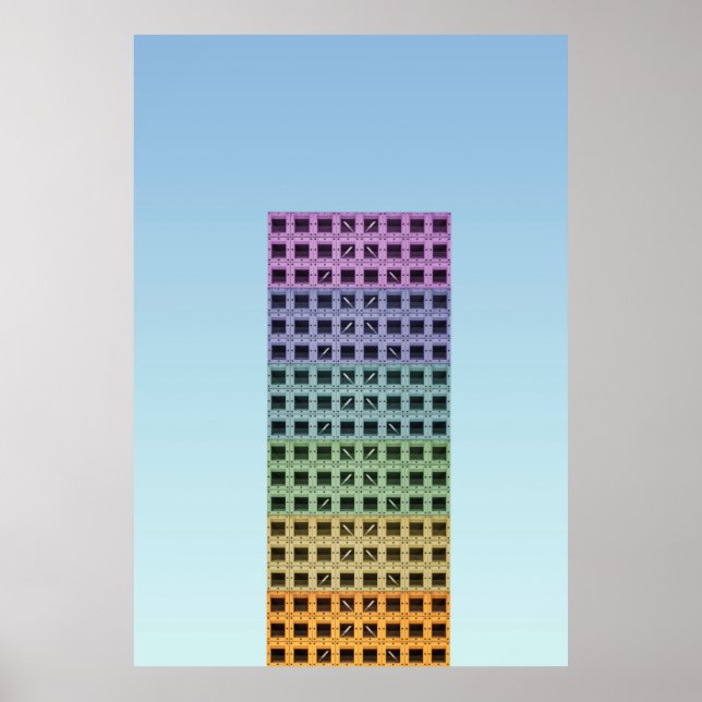 High rise building poster (Front)