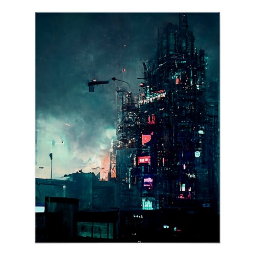 High Rise Building Structure Sleepless Nights Poster