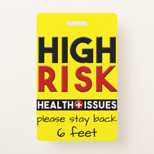 High Risk Health Issues Awareness Badge