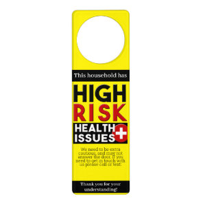 High Risk Health Issues Awareness Door Hanger