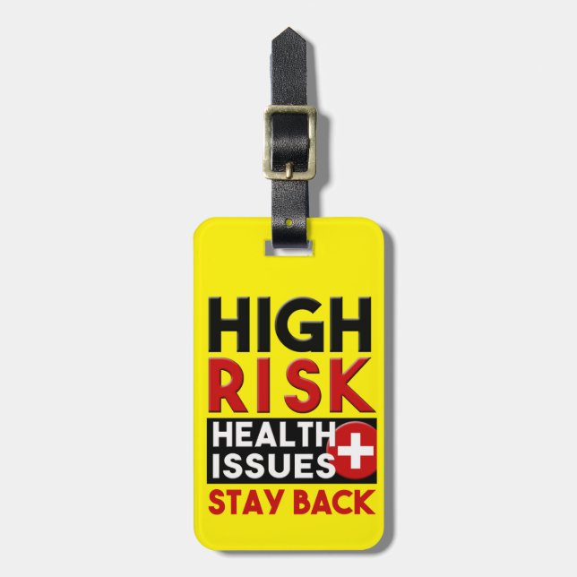 High Risk Health Issues Awareness Tag (Front Vertical)