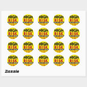 High Risk Health Issues Classic Round Sticker | Zazzle