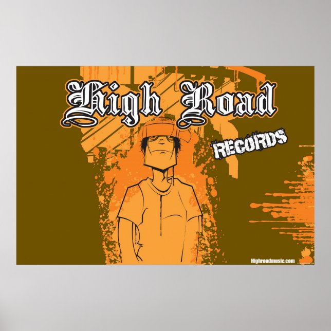 High Road Records Poster (Front)