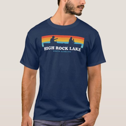 High Rock Lake North Carolina Canoe T_Shirt