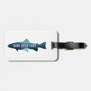 High Rock Lake North Carolina Fish Luggage Tag
