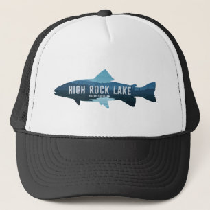 High Rock Lake North Carolina Fish Trucker Hat