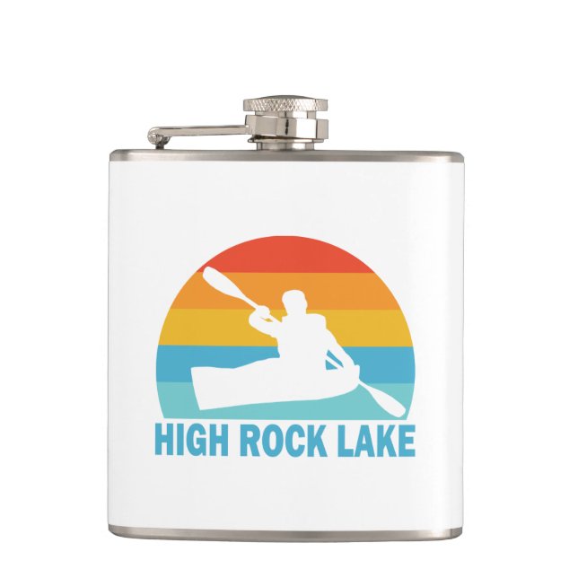High Rock Lake North Carolina Kayak Flask (Front)