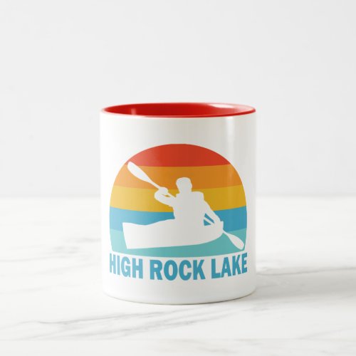 High Rock Lake North Carolina Kayak Two_Tone Coffee Mug