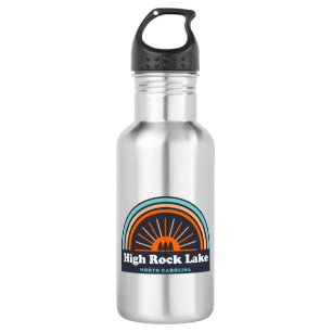 High Rock Lake North Carolina Rainbow Stainless Steel Water Bottle