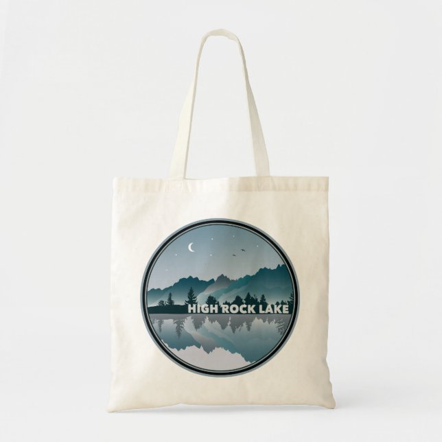 High Rock Lake North Carolina Reflection Tote Bag (Front)