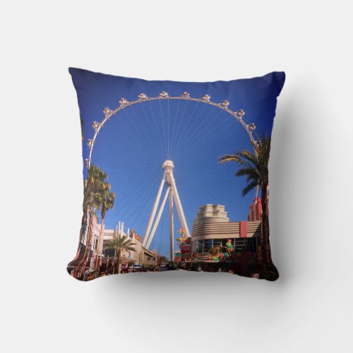 High Roller Ferris Wheel Las Vegas 1 Throw Pillow