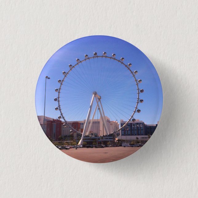 High Roller Ferris Wheel Las Vegas #2 Buttton Button (Front)