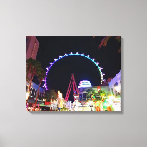 High Roller Ferris Wheel Las Vegas 6 Canvas