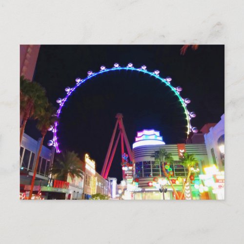 High Roller Ferris Wheel Las Vegas 6 Postcard
