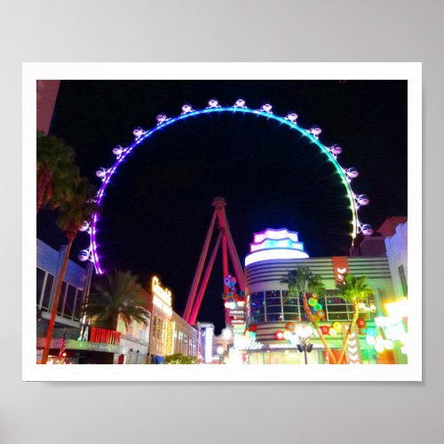 High Roller Ferris Wheel Las Vegas 6 Poster