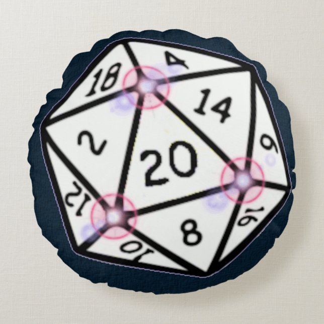 HIGH ROLLER: ROUND PILLOW (Front)