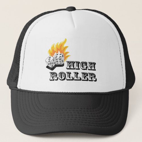 high roller trucker hat