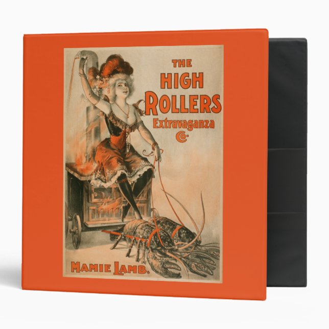 High Rollers Extravaganza "Mamie Lamb" Play 3 Ring Binder (Front/Inside)