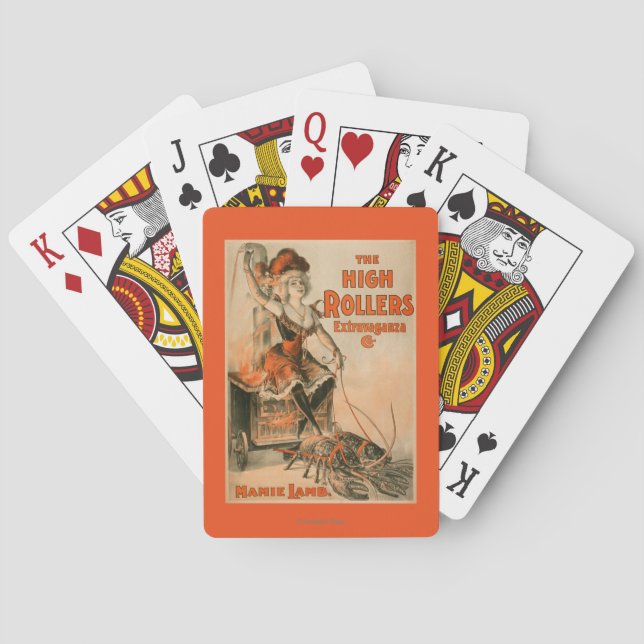 High Rollers Extravaganza "Mamie Lamb" Play Poker Cards (Back)