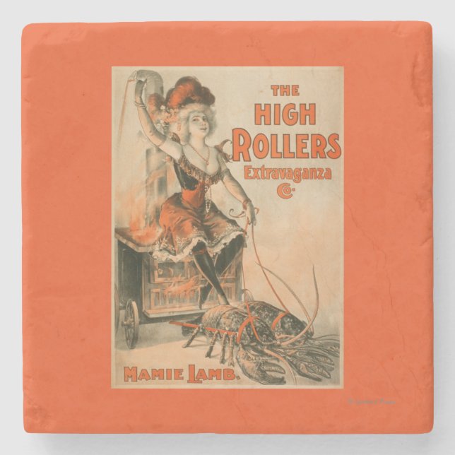 High Rollers Extravaganza "Mamie Lamb" Play Stone Coaster (Front)