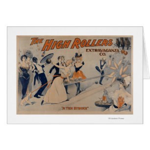 High RollersBowling Party Theatre Poster Cards