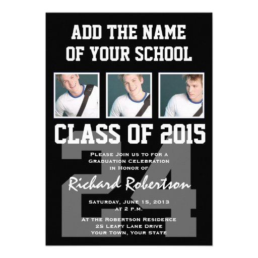 High School Graduation Invitations 2015 3