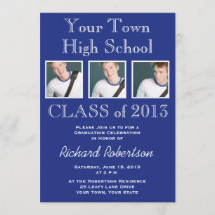 High School Athlete Graduation Party Invitation
