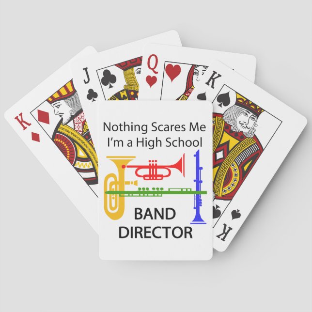 High School Band Director Poker Cards (Back)