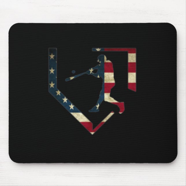 High School Baseball Season College Ball Player Us Mouse Pad (Front)