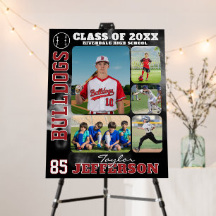 High School Baseball Team Sports Picture Collage Foam Board