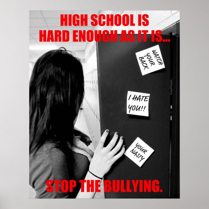 High School Bullying (Clean) Print