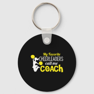High School Cheerleading Team Coach Keychain