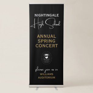 High School Chorus Band Concert Music Event Logo Retractable Banner