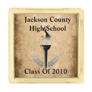 High School Class Gold Finish Lapel Pin